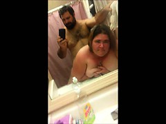 Amateur Fattie rammed in the bathroom